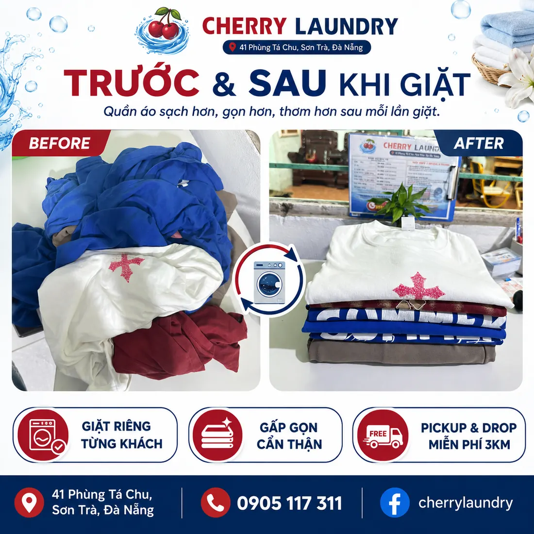 Cherry Laundry before after